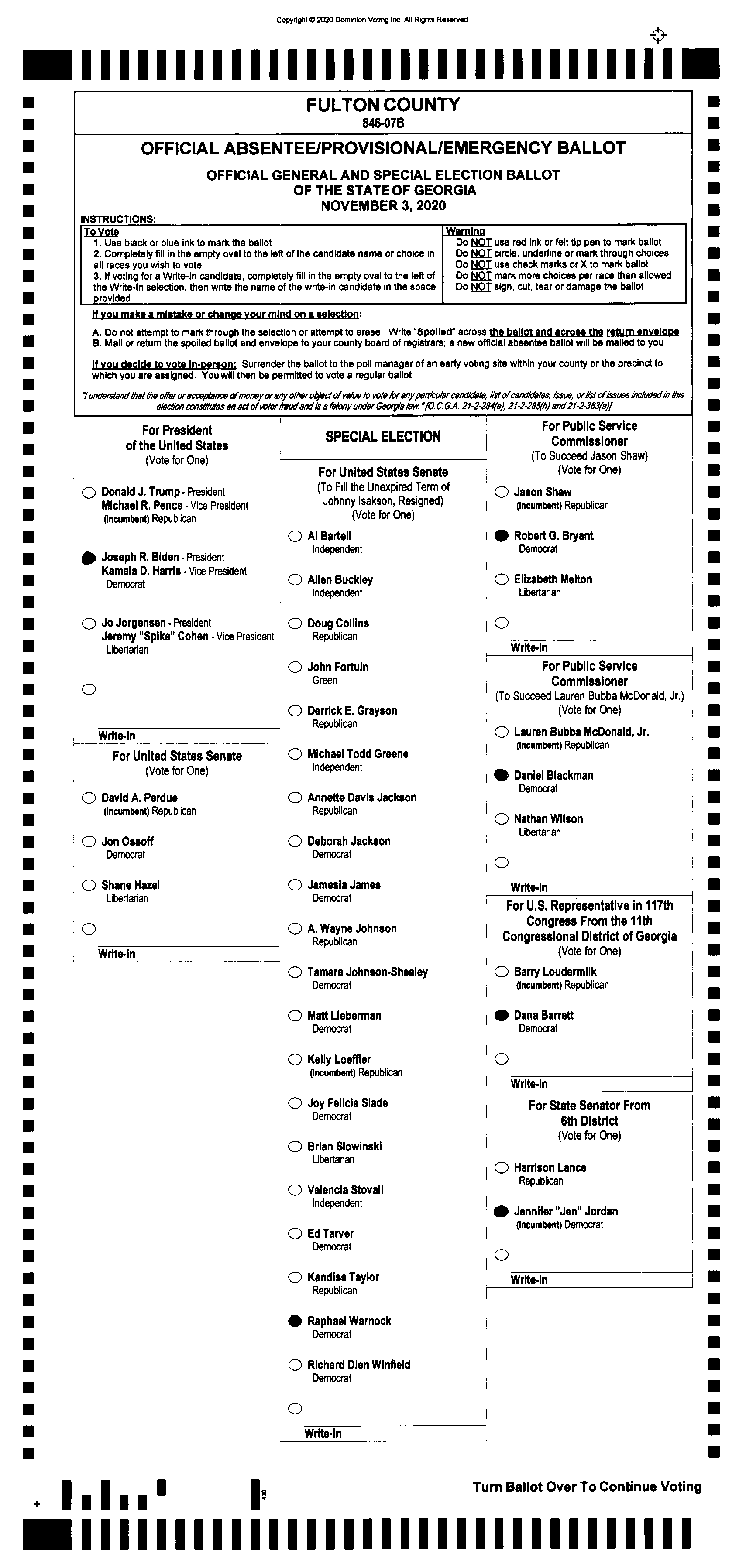 Doubled Ballot